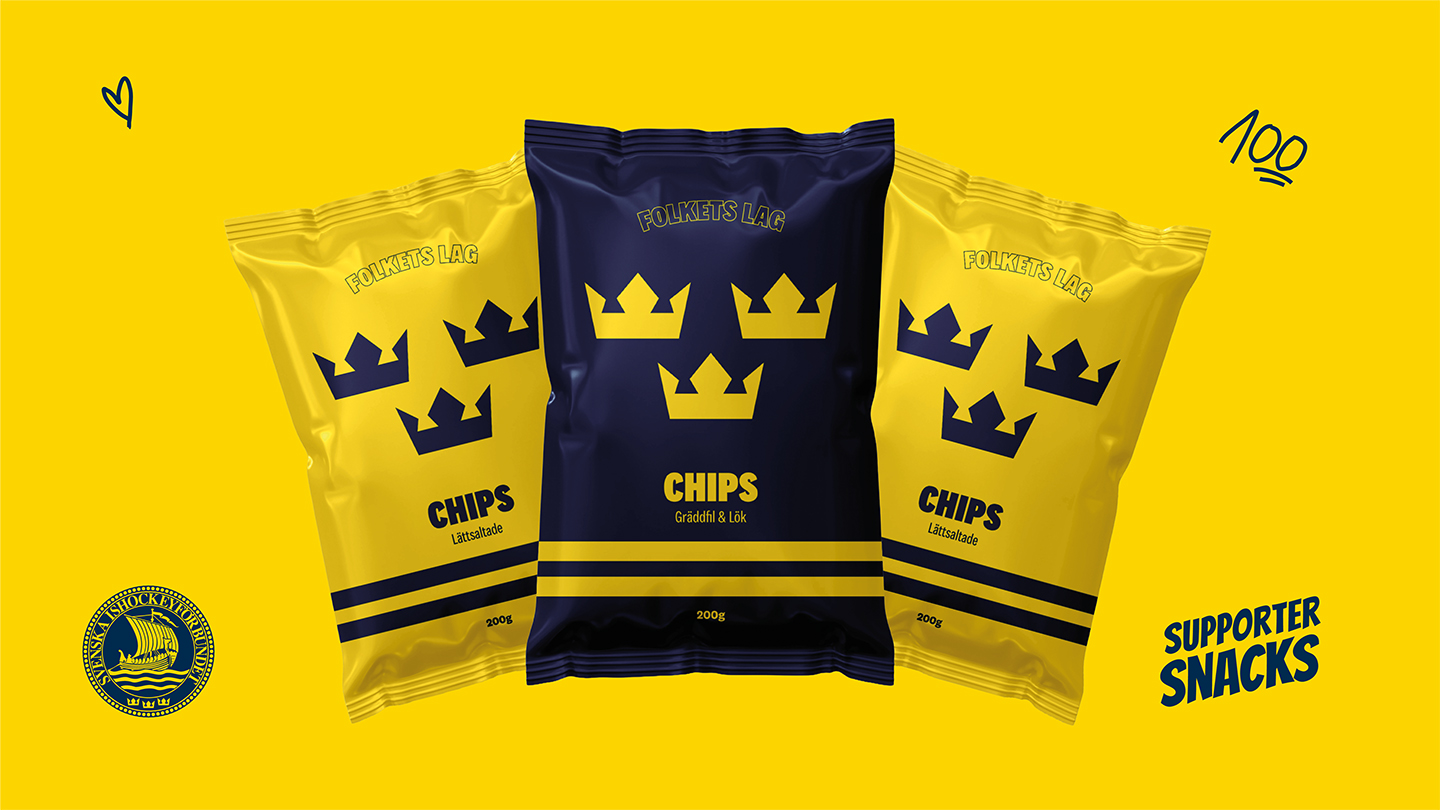 Supportersnacks Tre Kronor Chips