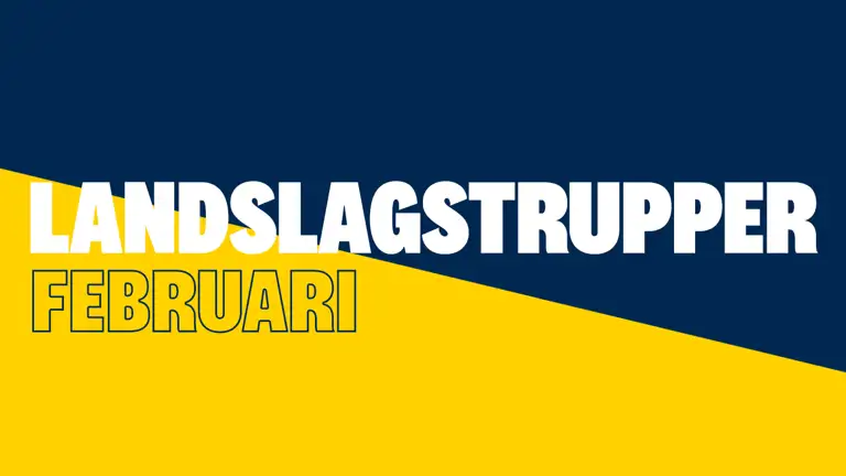 Landslagstrupper Februari