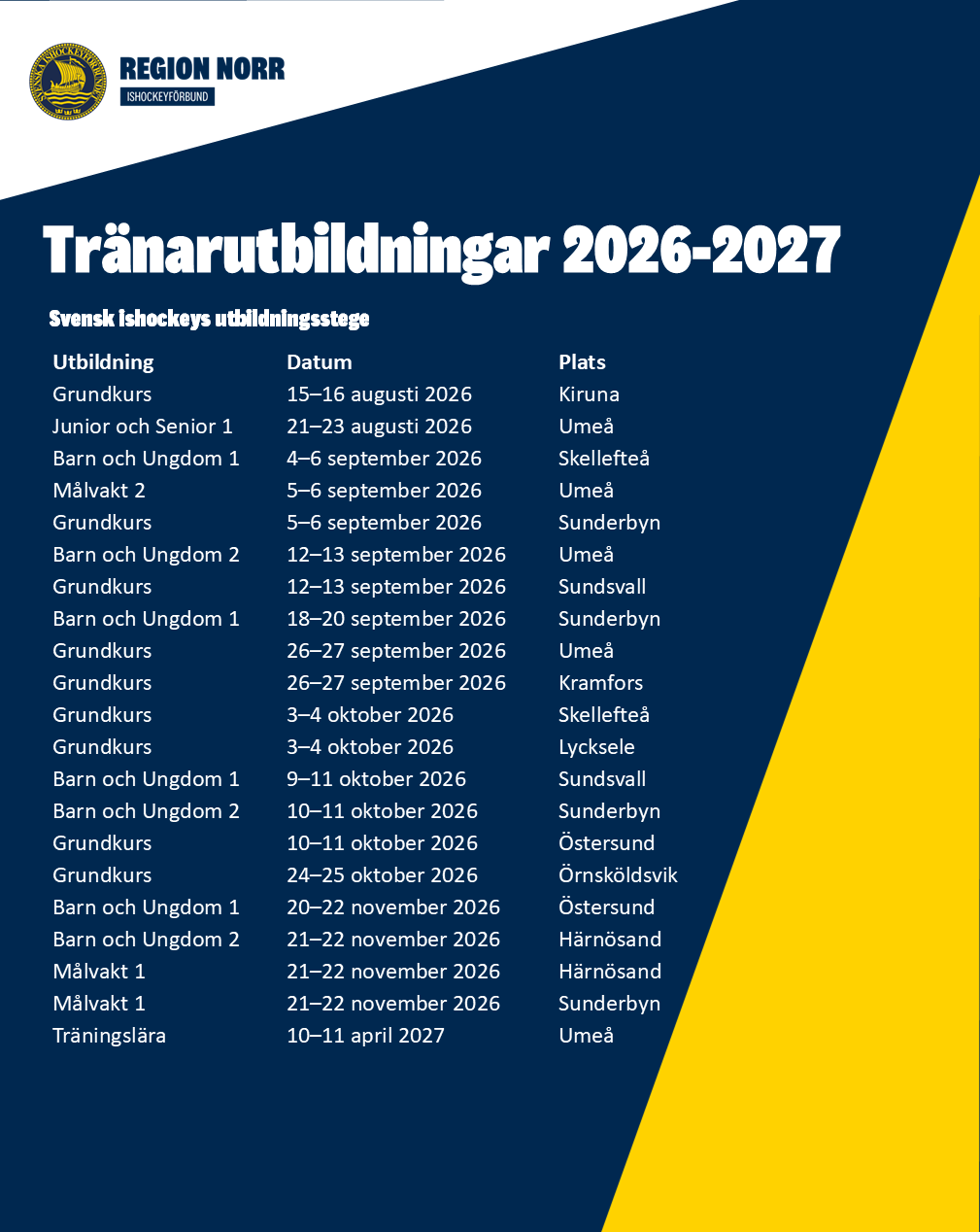 Utbildningskalender 26 27