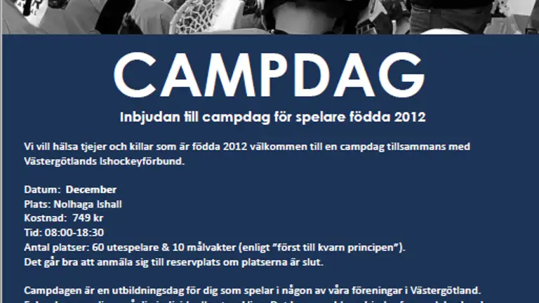 Campdag 29 December Alingsås