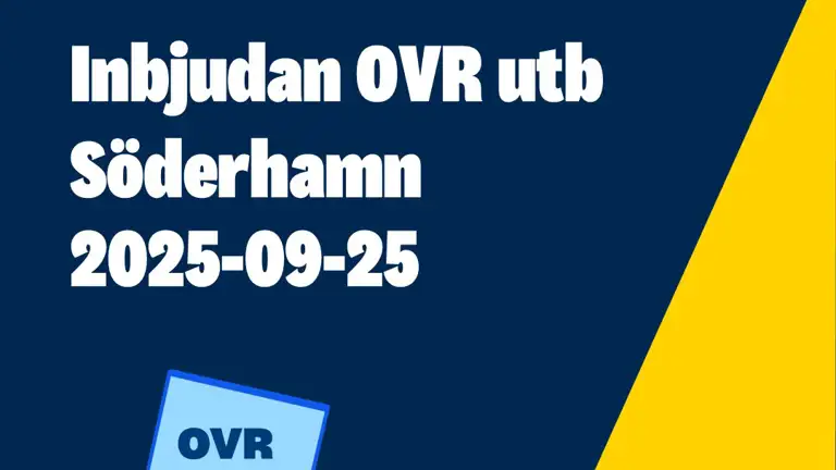Inbjudan Ovr Utbildning